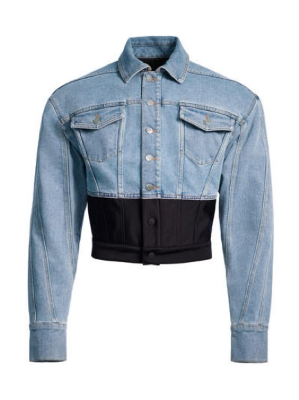 Mugler H&M Defined-Waist Denim Jacket Mens - Picture 2 of 2